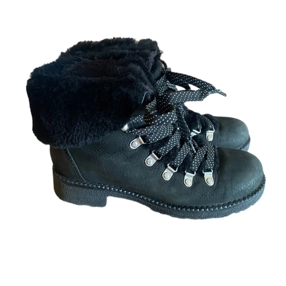 J. Crew Nordic Winter Hiking Shearling Boots In Black
